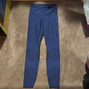 Nike Royal Blue and Black Leggings